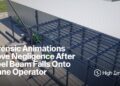 Forensic Animations Prove Negligence After Steel Beam Falls Onto Crane ...