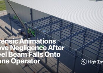 Forensic Animations Prove Negligence After Steel Beam Falls Onto Crane ...